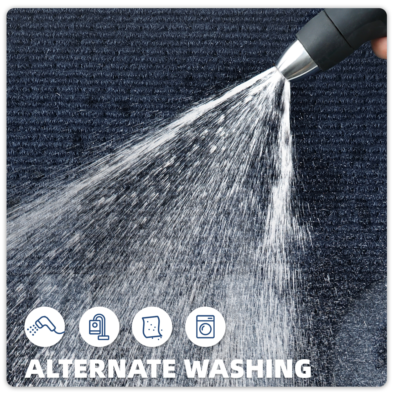 PABUBE Outdoor Mat Non Slip Heavy Duty Doormat Welcome Mats for Outside Low Profile Front Dirt Trapper Door Mat for Outdoor Decor with Rubber Backing