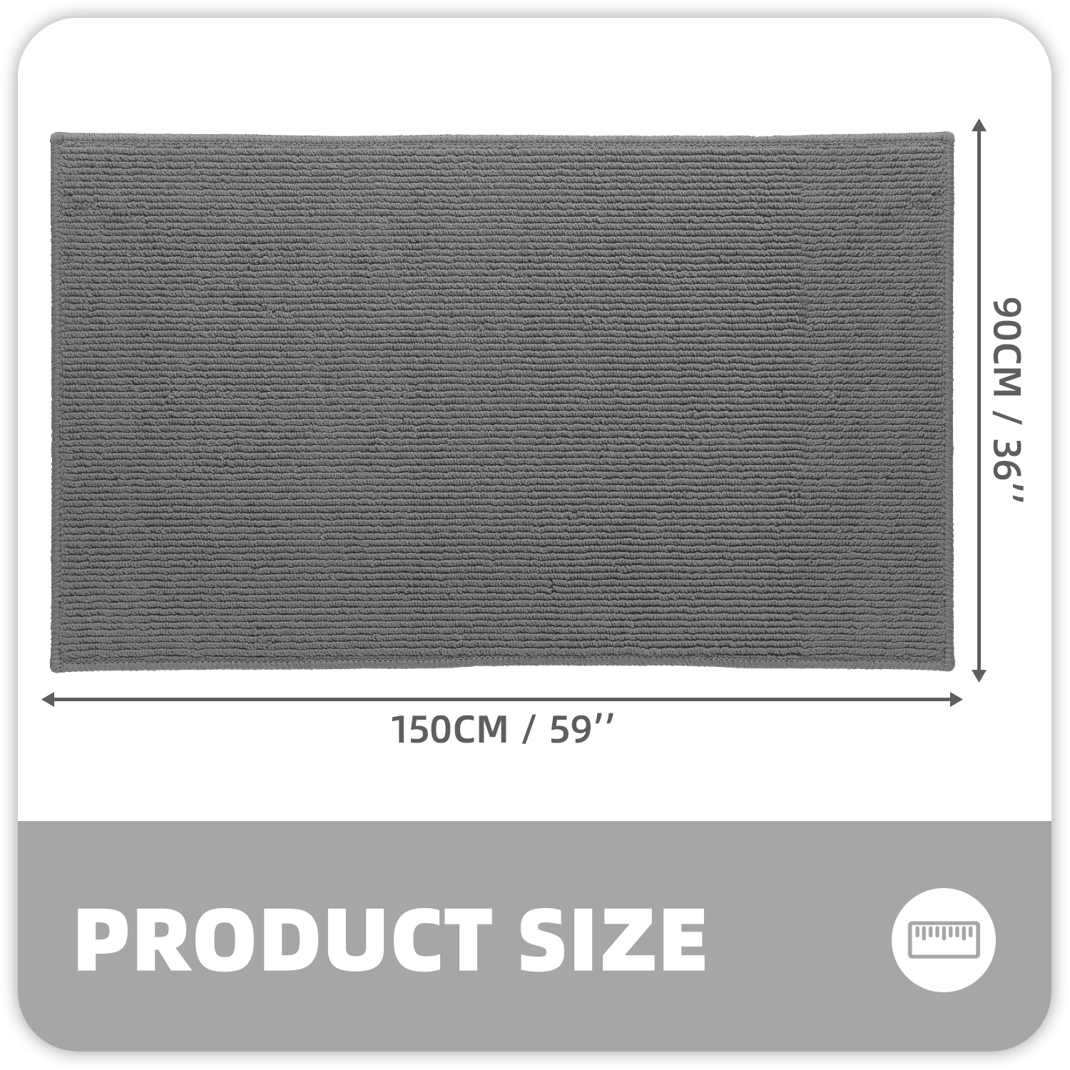 PABUBE Indoor and Outdoor Doormats, 20"x32" Front Door Rugs, Dirt Trapper Inside Door Mats, Non Slip Washable Welcome Mat Entryway Rug for Entryway