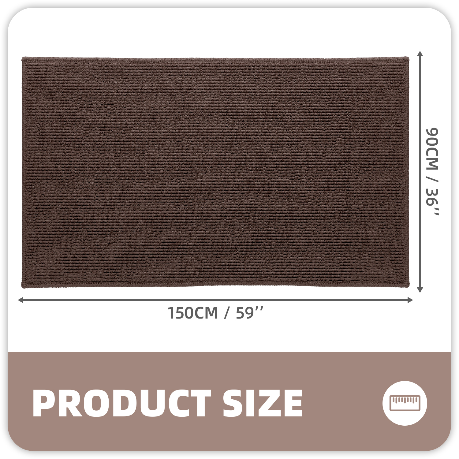 PABUBE Indoor and Outdoor Doormats, 20"x32" Front Door Rugs, Dirt Trapper Inside Door Mats, Non Slip Washable Welcome Mat Entryway Rug for Entryway