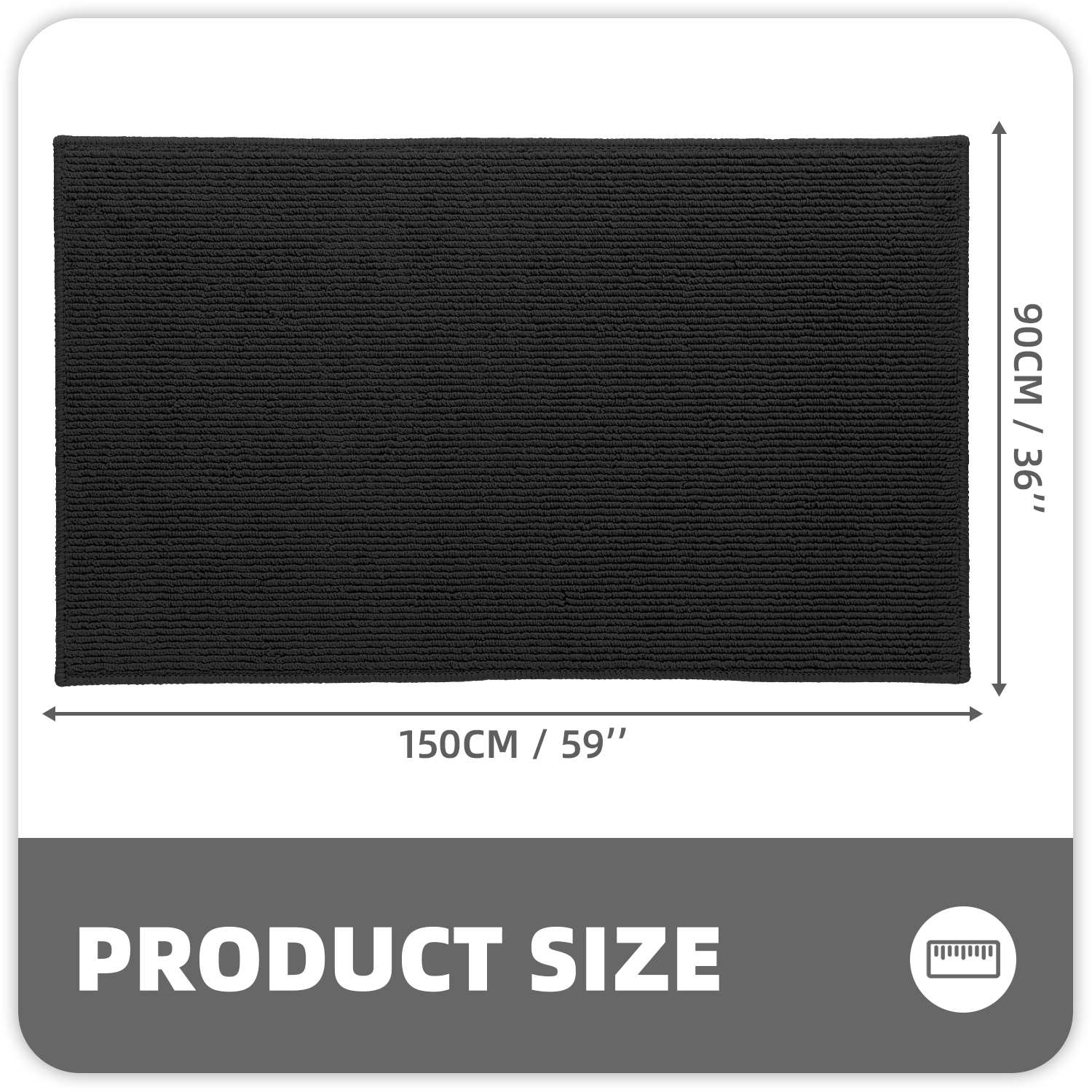 PABUBE Indoor and Outdoor Doormats, 20"x32" Front Door Rugs, Dirt Trapper Inside Door Mats, Non Slip Washable Welcome Mat Entryway Rug for Entryway