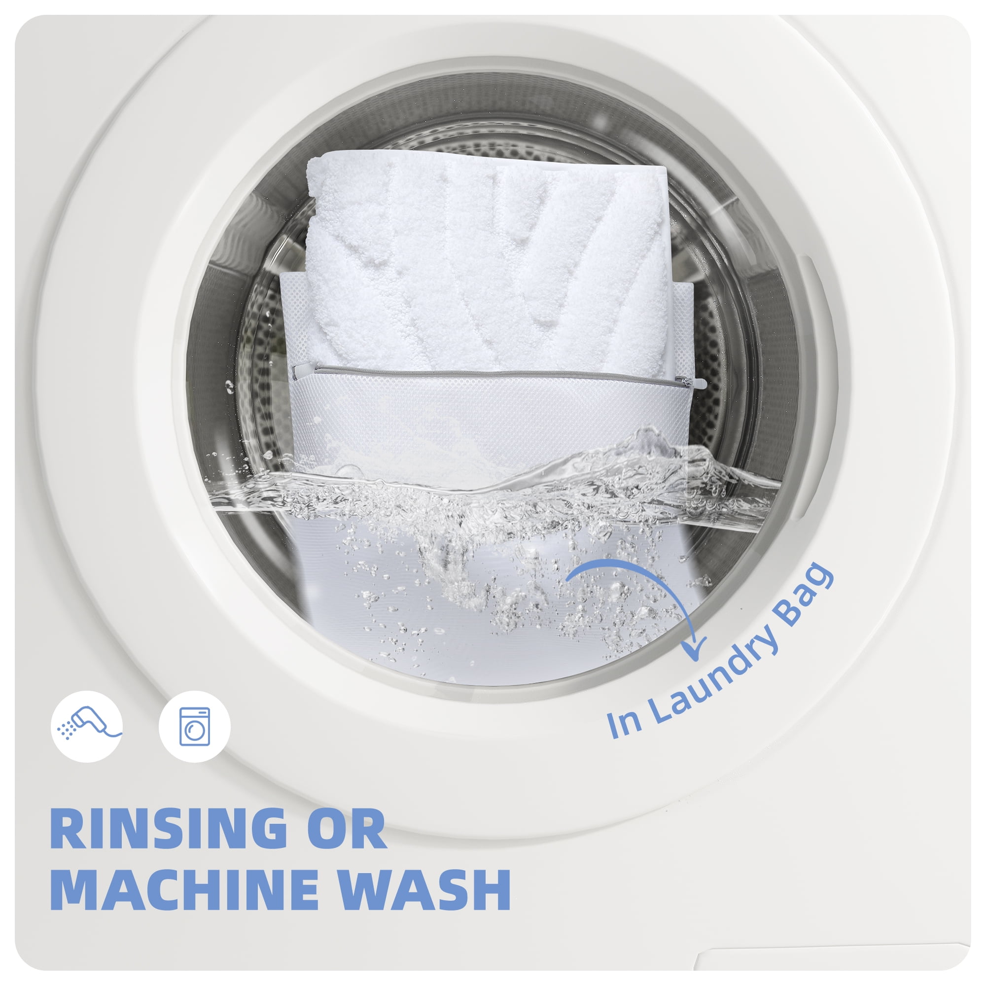 PABUBE Bathroom Rug, Soft Absorbent Bathroom Mat, Non Slip Shag Bath Rug, Machine Washable Bath Mat