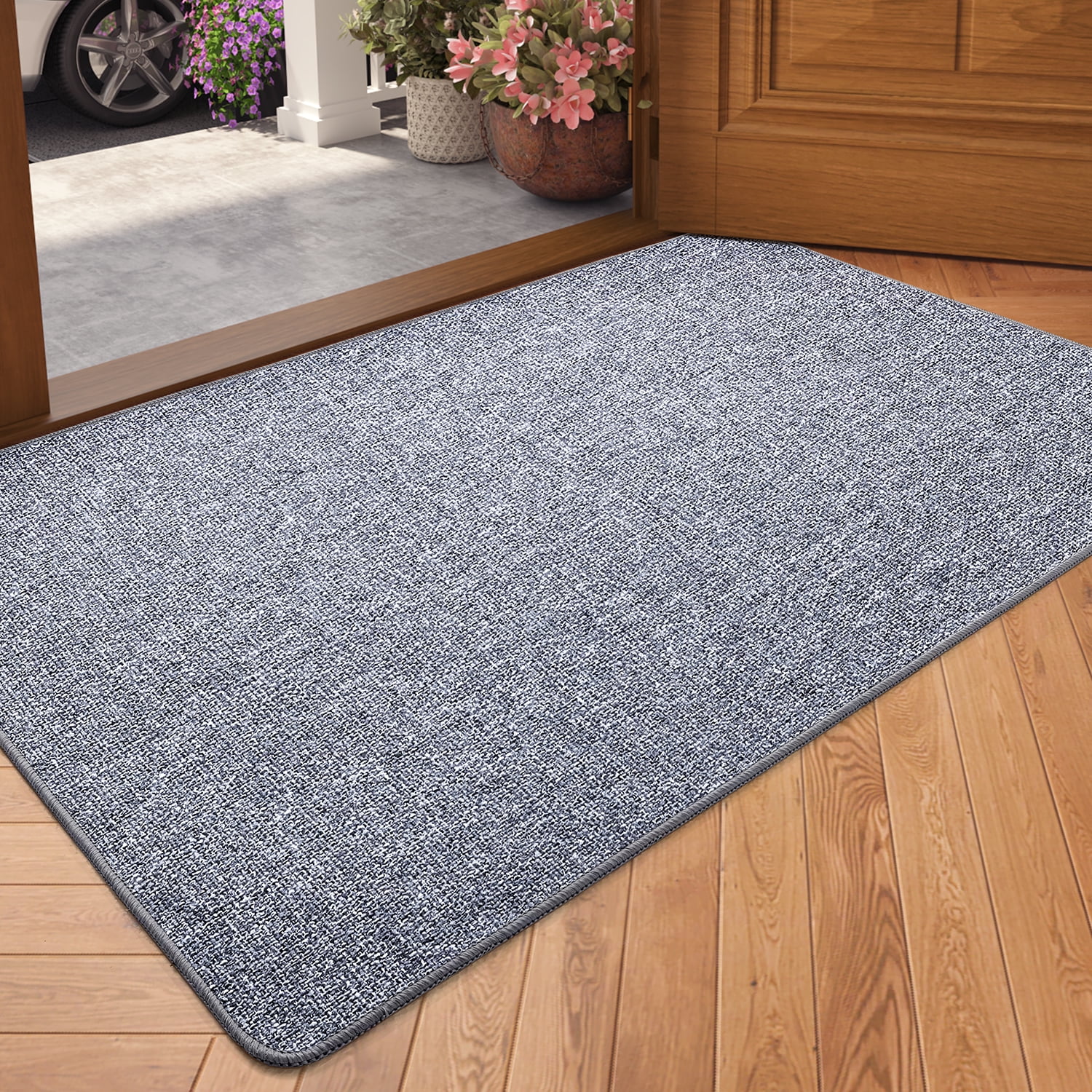 PABUBE Doormat for Inside, Door Rug for Entryway Indoor, Dirt Trapper, Non Slip Entryway Rugs Washable Welcome Mat for Inside, Absorbent Entry Mat Low-Profile Entry Rug Indoor Doormat