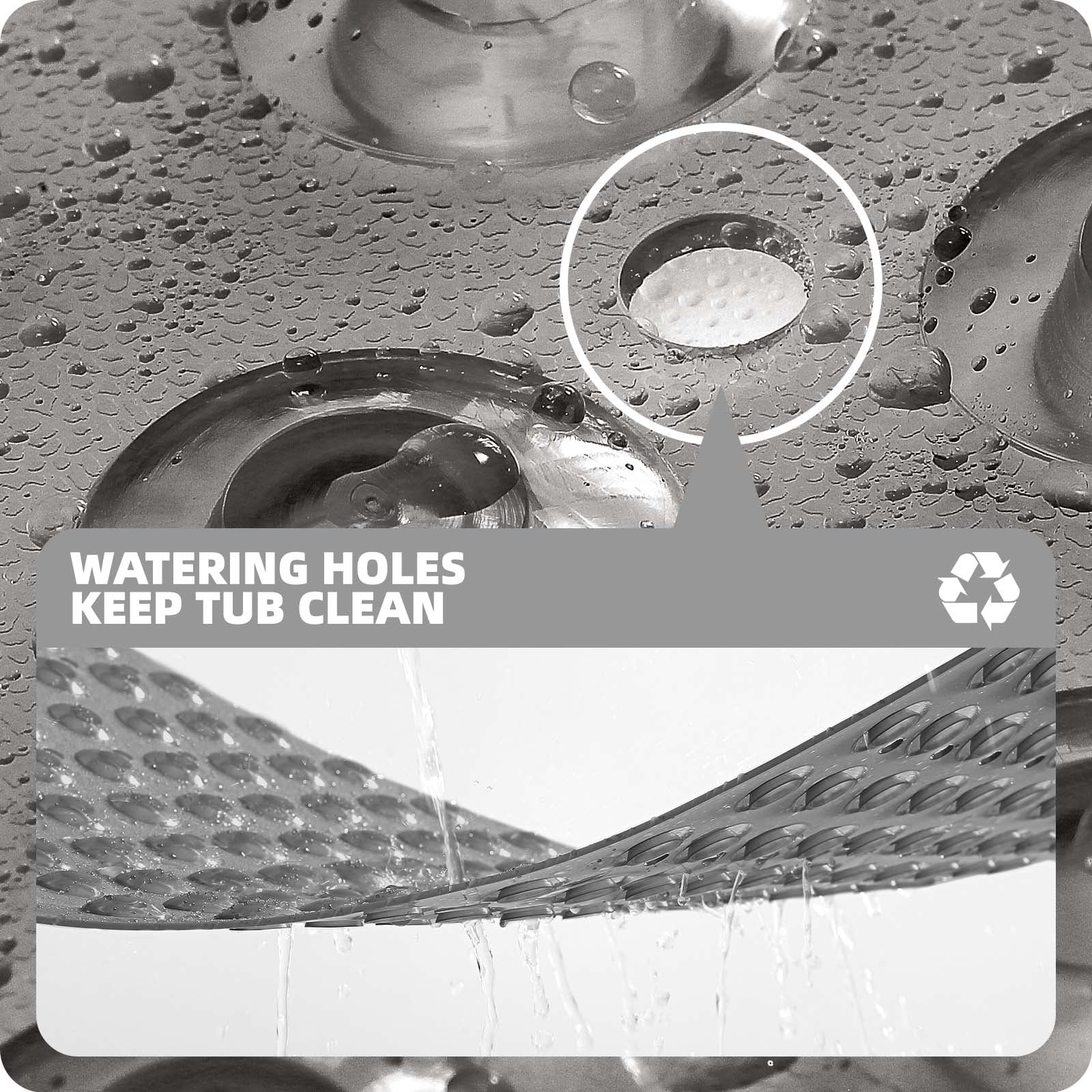 PABUBE Shower Mat for Bathtub Bath Mat for Tub, Non-Slip Bathtub Mat Machine Washable Tub Mat