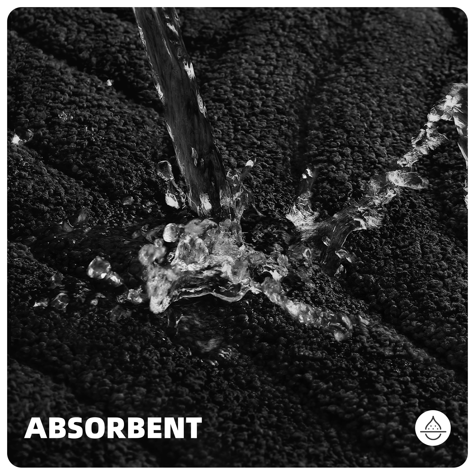 PABUBE Bathroom Rug, Soft Absorbent Bathroom Mat, Non Slip Shag Bath Rug, Machine Washable Bath Mat