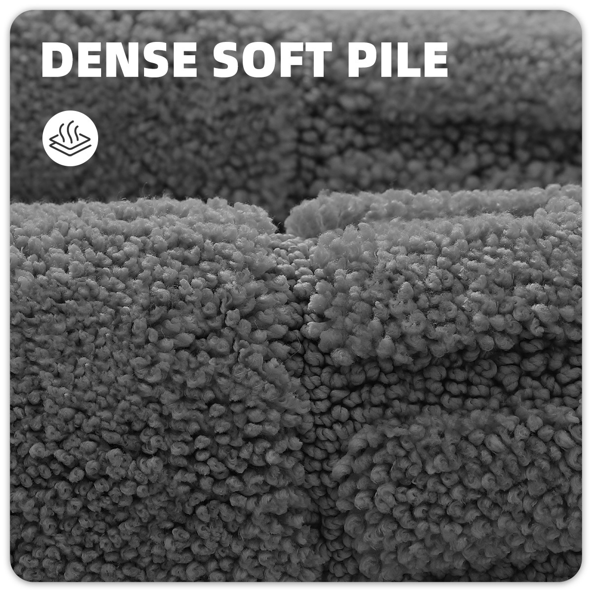 PABUBE Bathroom Rugs, Absorbent Bath Mats Rugs for Bathroom Floor Non Slip Non Skid, Soft Shag Microfiber Machine Washable Shower Bath Mat for Bathroom Decor