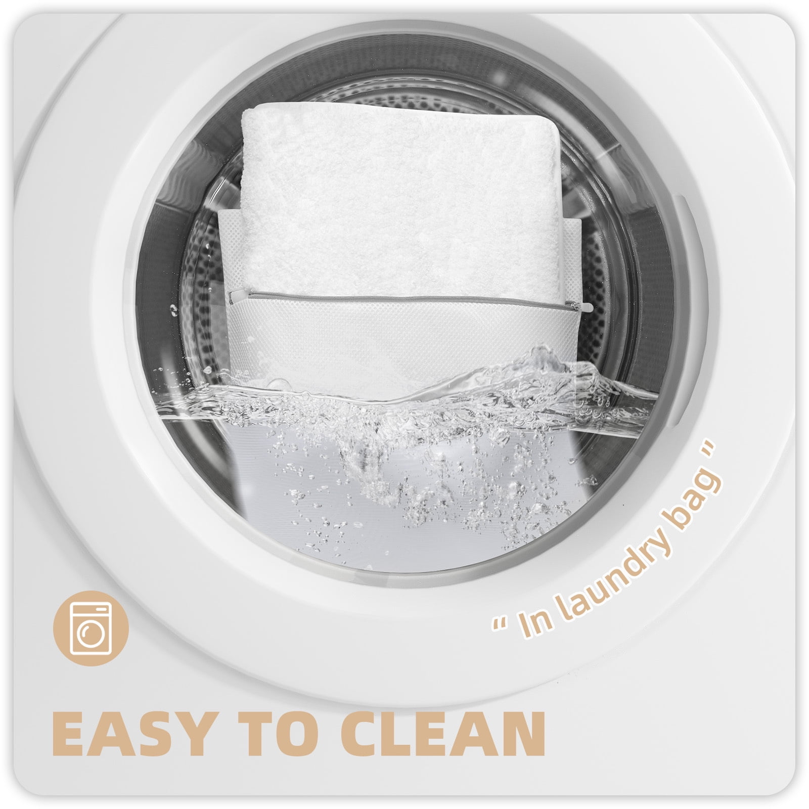 PABUBE Bathroom Rug Non-Slip Bathroom Mat Shag Bath Rugs Microfiber, Absorbent Bath Mat, Machine Washable,17"x24",White