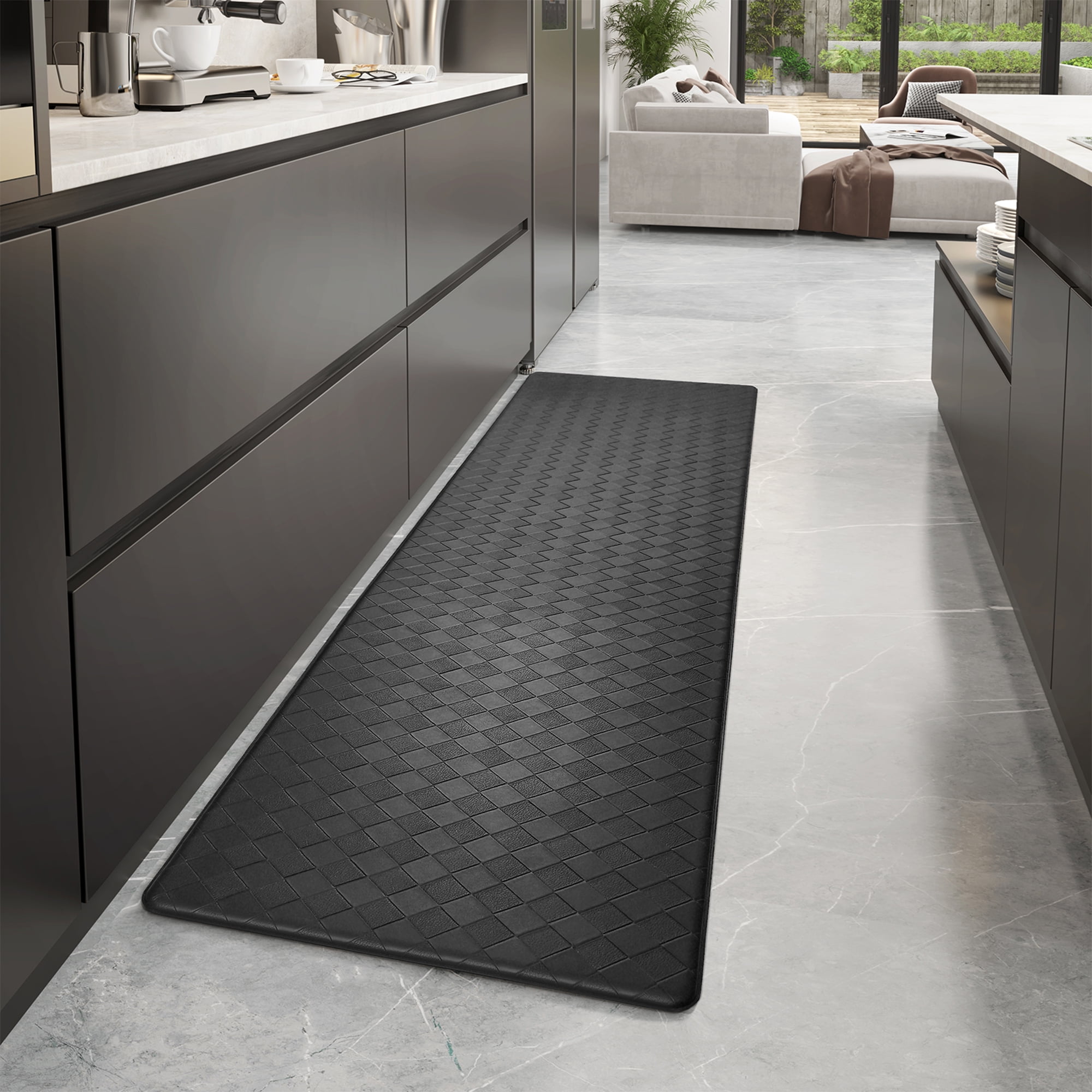 PABUBE Kitchen Mat Cushioned Anti Fatigue Kitchen Rugs Waterproof Non-, image size:2000x2000