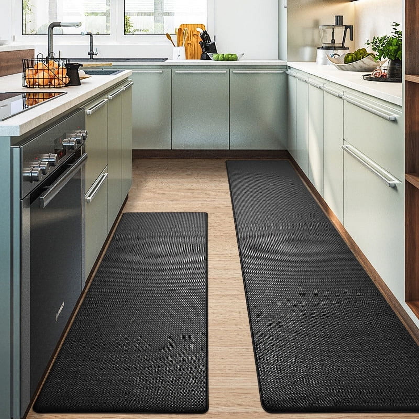 PABUBE Kitchen Rug and Mat Kitchen Mat Anti Fatigue, Non Slips Kitchen Floor Mat, Kitchen Rug or Mat Washable
