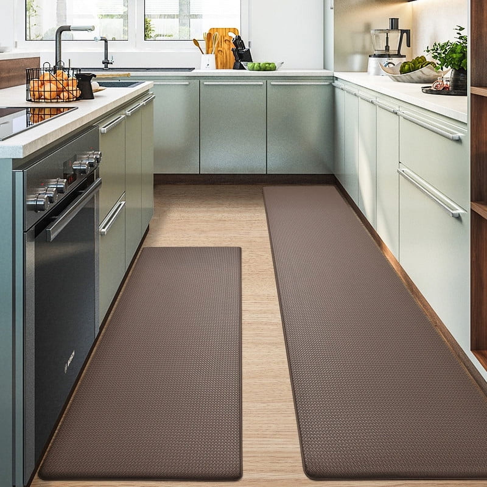 PABUBE Kitchen Rug and Mat Kitchen Mat Anti Fatigue, Non Slips Kitchen Floor Mat, Kitchen Rug or Mat Washable