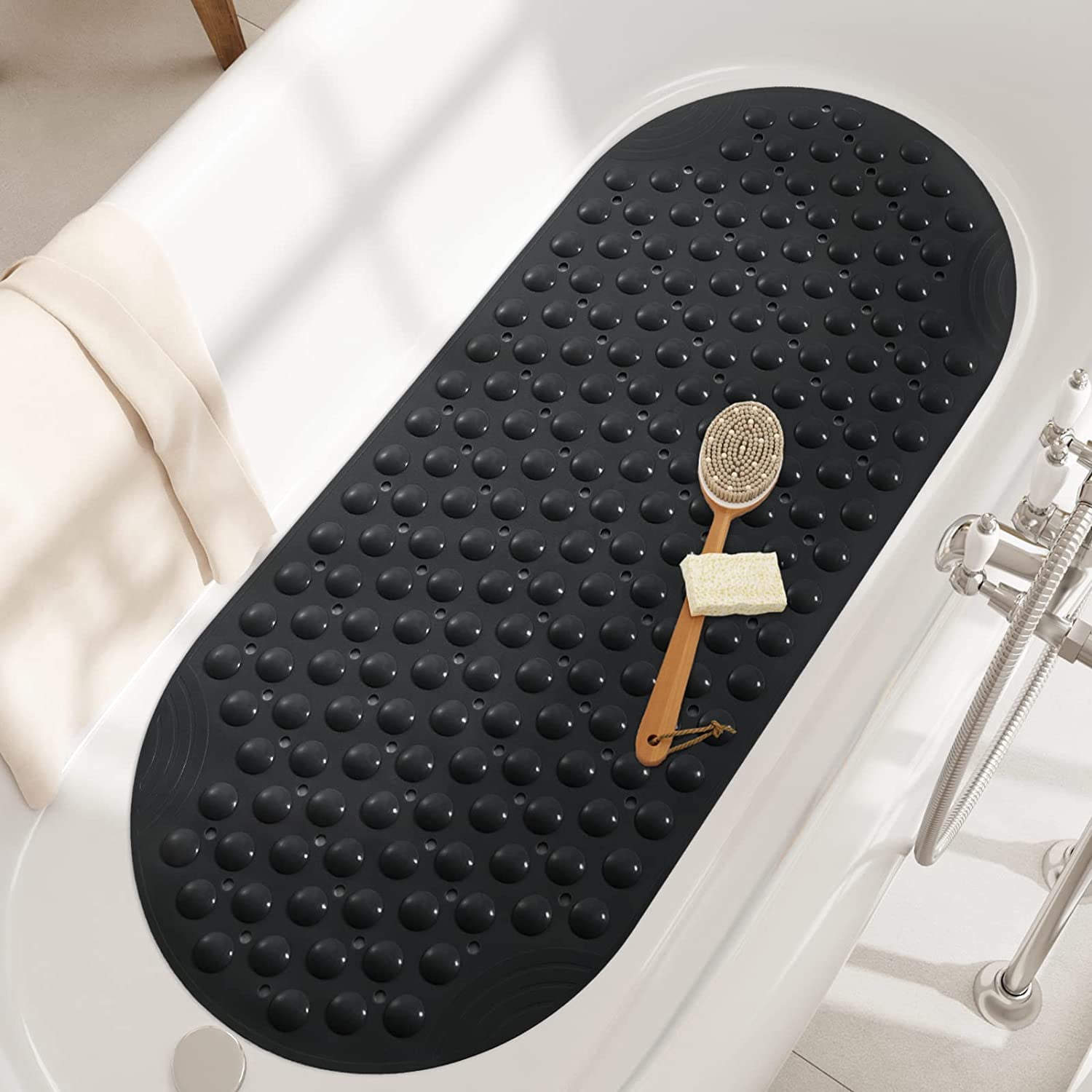 PABUBE Shower Mat for Bathtub Bath Mat for Tub, Non-Slip Bathtub Mat Machine Washable Tub Mat