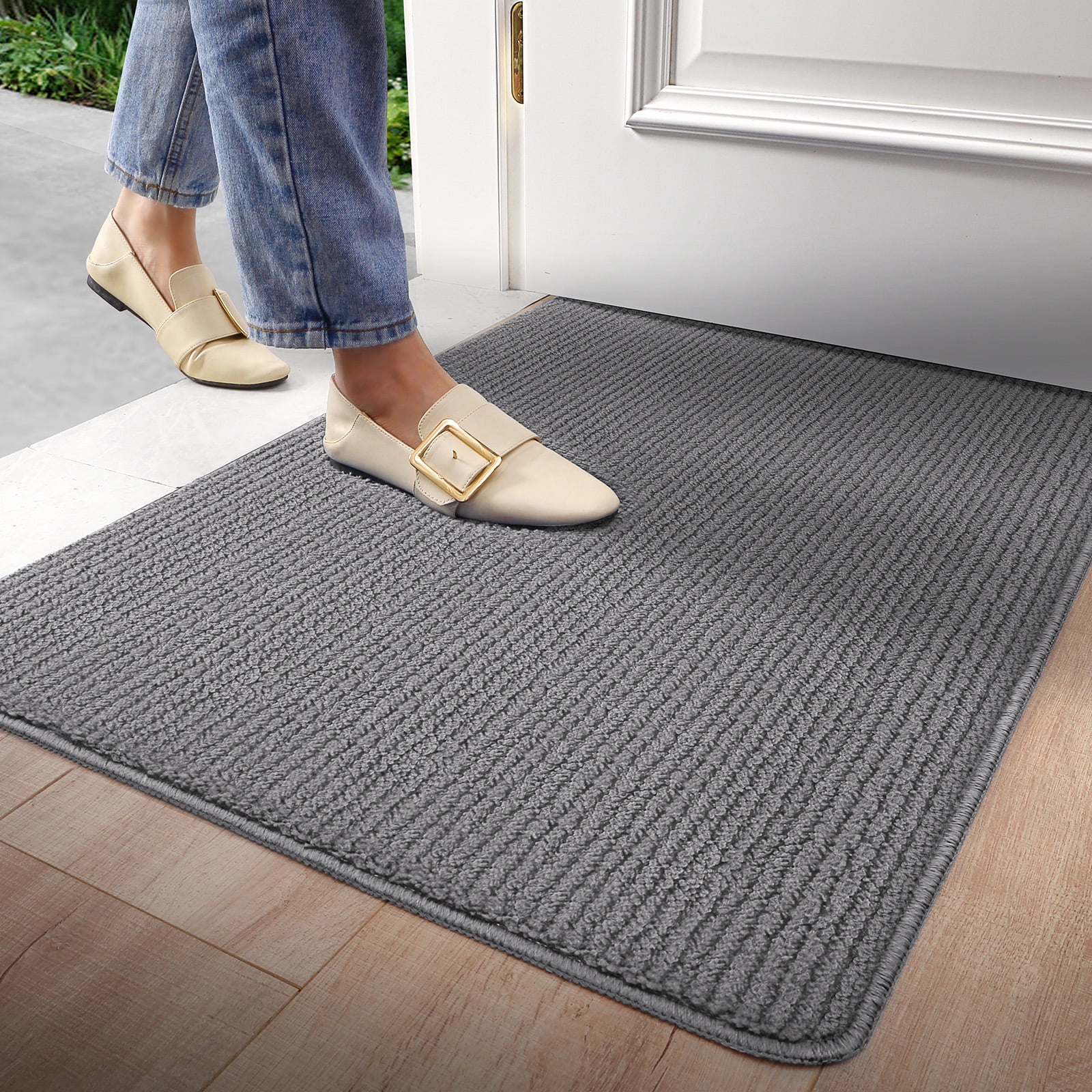 Indoor Door Mat Entryway Rug Doormat Inside Front Entrance Non-Slip Low Profile Absorbant Washable for House