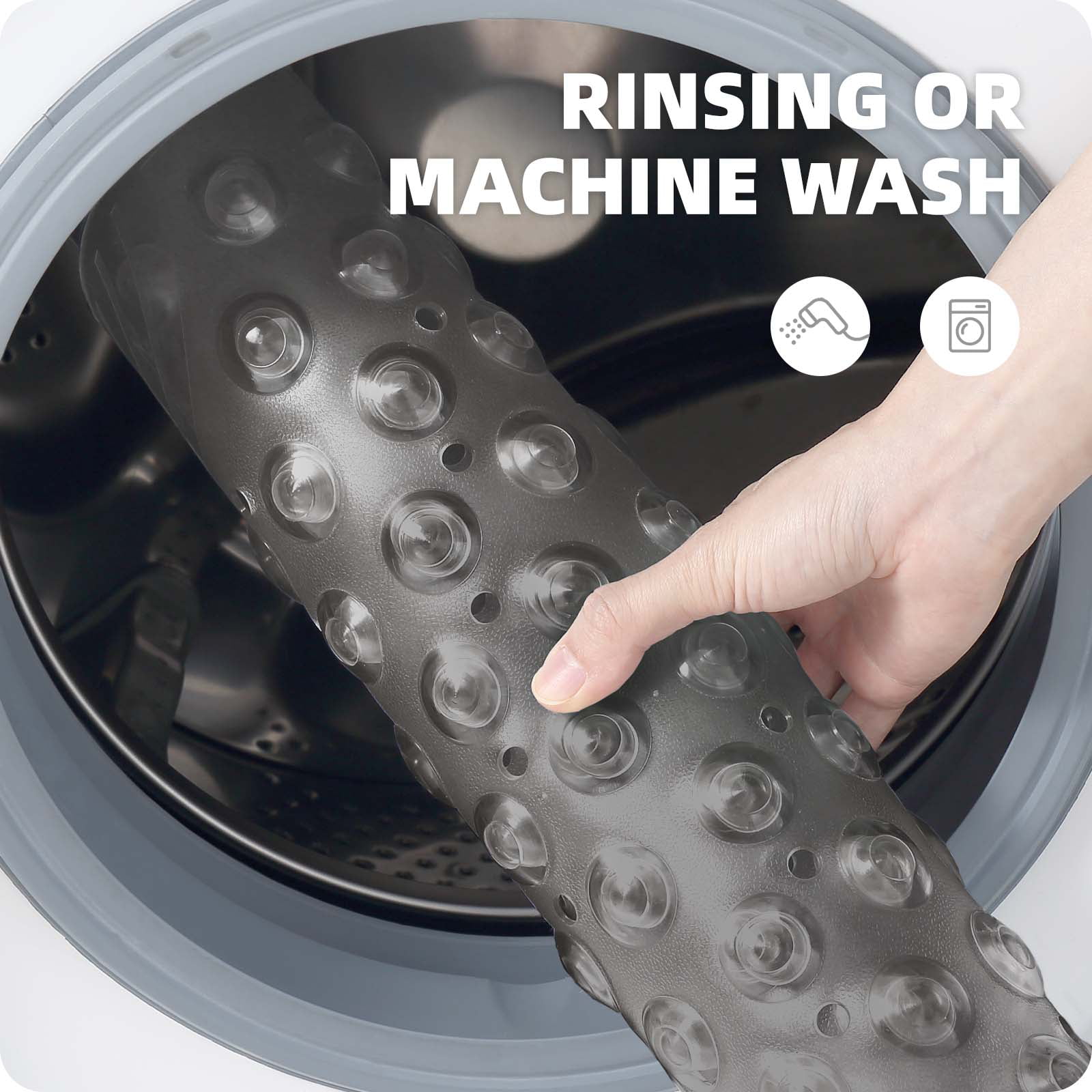 PABUBE Shower Mat for Bathtub Bath Mat for Tub, Non-Slip Bathtub Mat Machine Washable Tub Mat