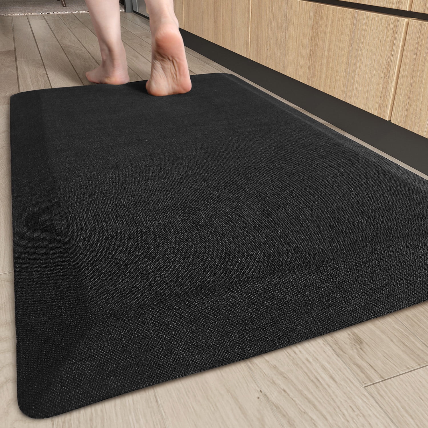 PABUBE Anti Fatigue Kitchen 0.9 Inch Thick Mat and Non Slip Standing Desk Mat, Stain Resistant Cushioned Mat Office,Home,Sink