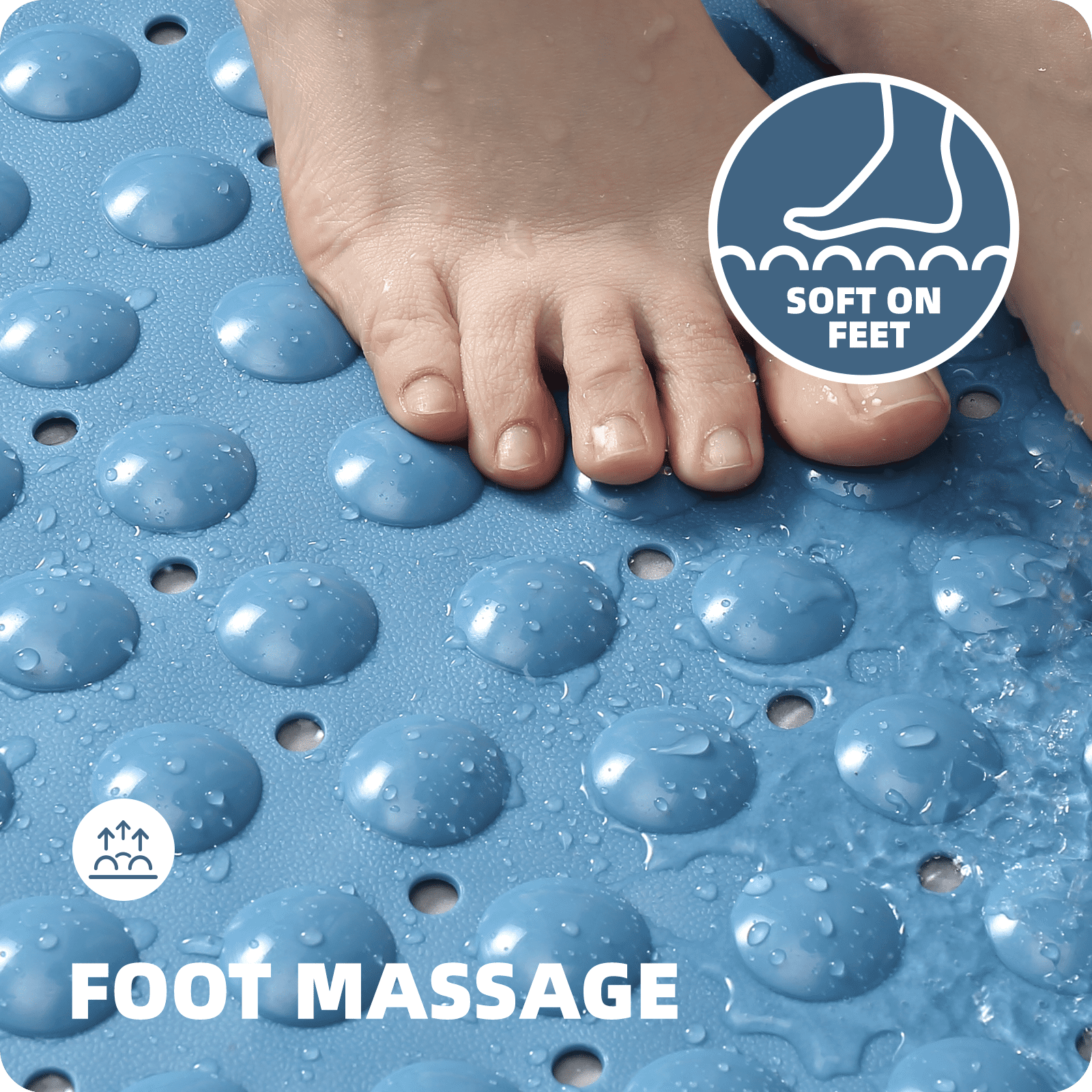 PABUBE Shower Mat for Bathtub Bath Mat for Tub, Non-Slip Bathtub Mat Machine Washable Tub Mat