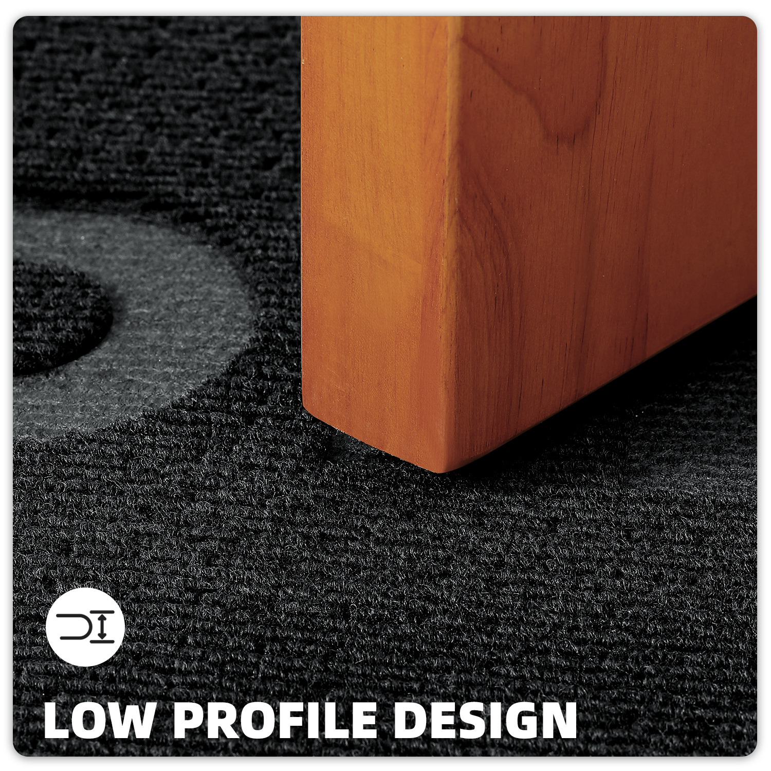 PABUBE Outdoor Mat Non Slip Heavy Duty Doormat Welcome Mats for Outside Low Profile Front Dirt Trapper Door Mat for Outdoor Decor with Rubber Backing