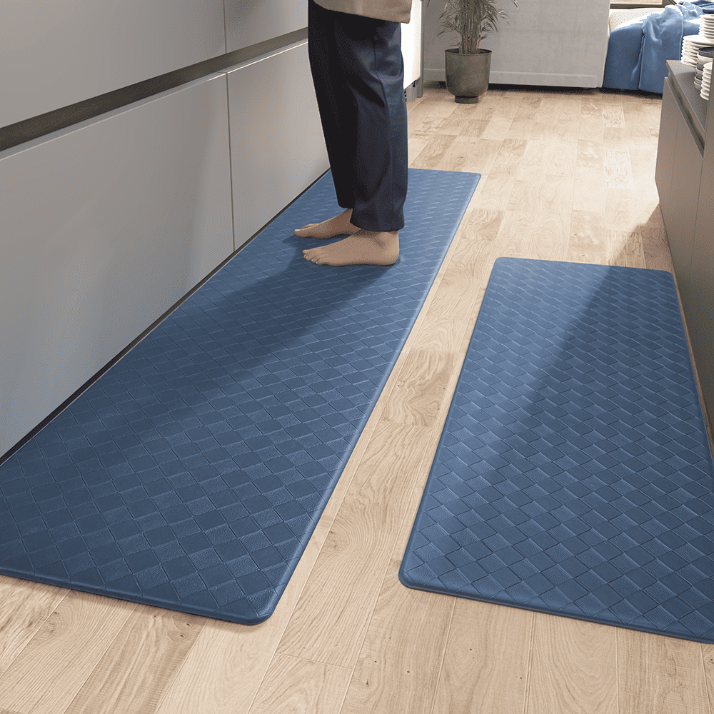PABUBE Kitchen Mat Cushioned Anti Fatigue Kitchen Rugs Waterproof Non-Slip Comfort Standing Mat for Kitchen, Floor, Office, Sink, Black