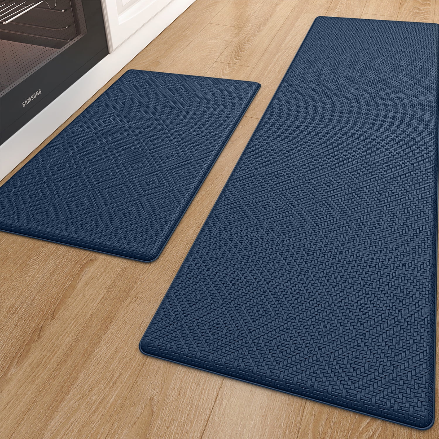 PABUBE Kitchen Rugs and Mats Anti Fatigue Cushioned Kitchen Mat, Non Slips Kitchen Floor Mat, Anti Fatigue Mat for Kitchen, Kitchen Rug and Runner Washable