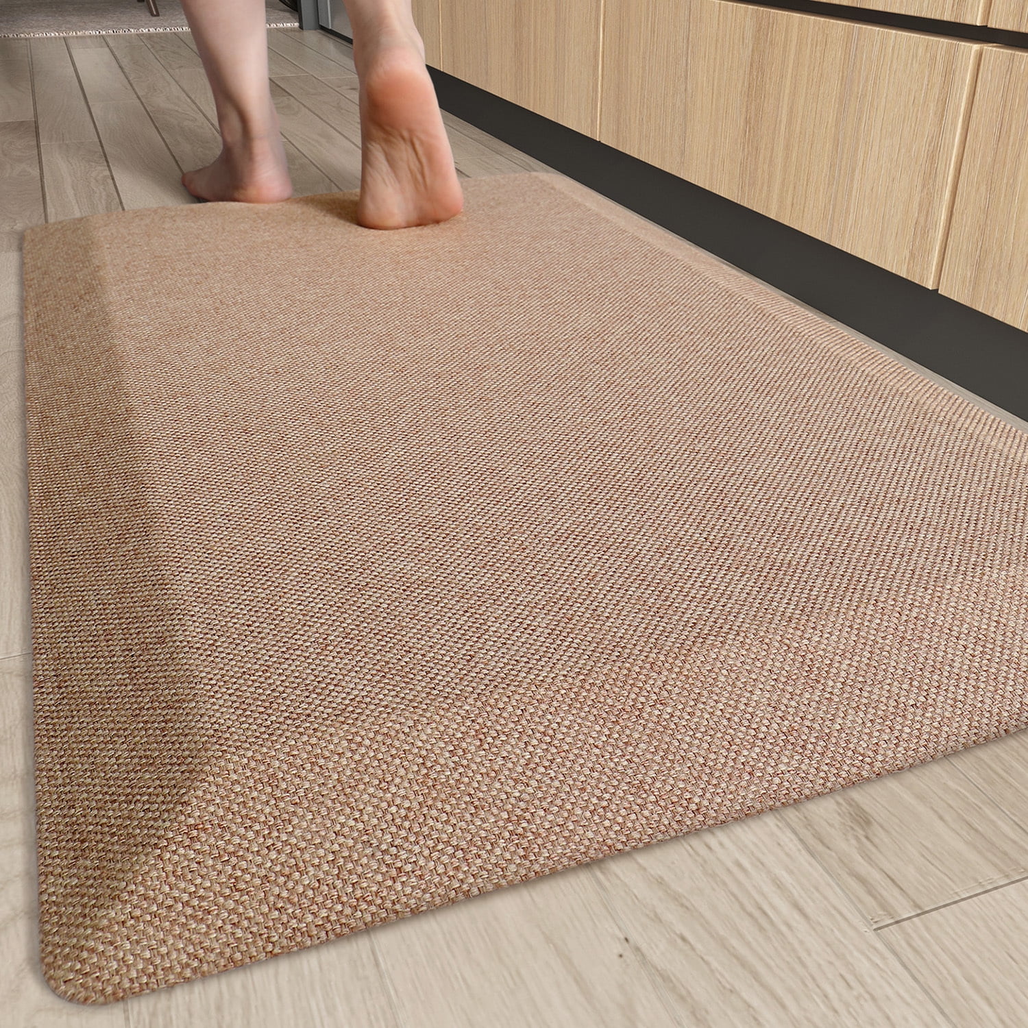 PABUBE Anti Fatigue Kitchen 0.9 Inch Thick Mat and Non Slip Standing Desk Mat, Stain Resistant Cushioned Mat Office,Home,Sink