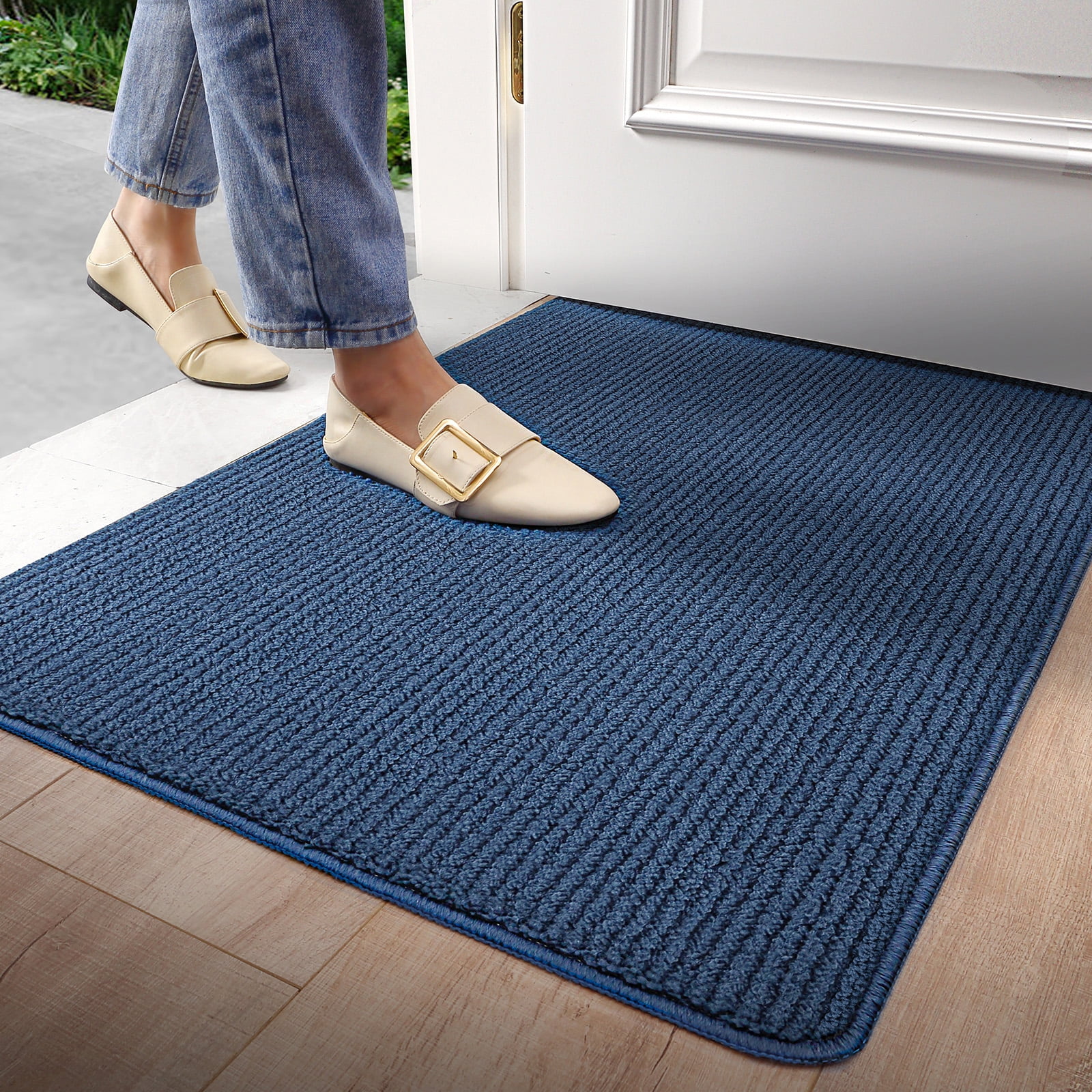 Indoor Door Mat Entryway Rug Doormat Inside Front Entrance Non-Slip Low Profile Absorbant Washable for House