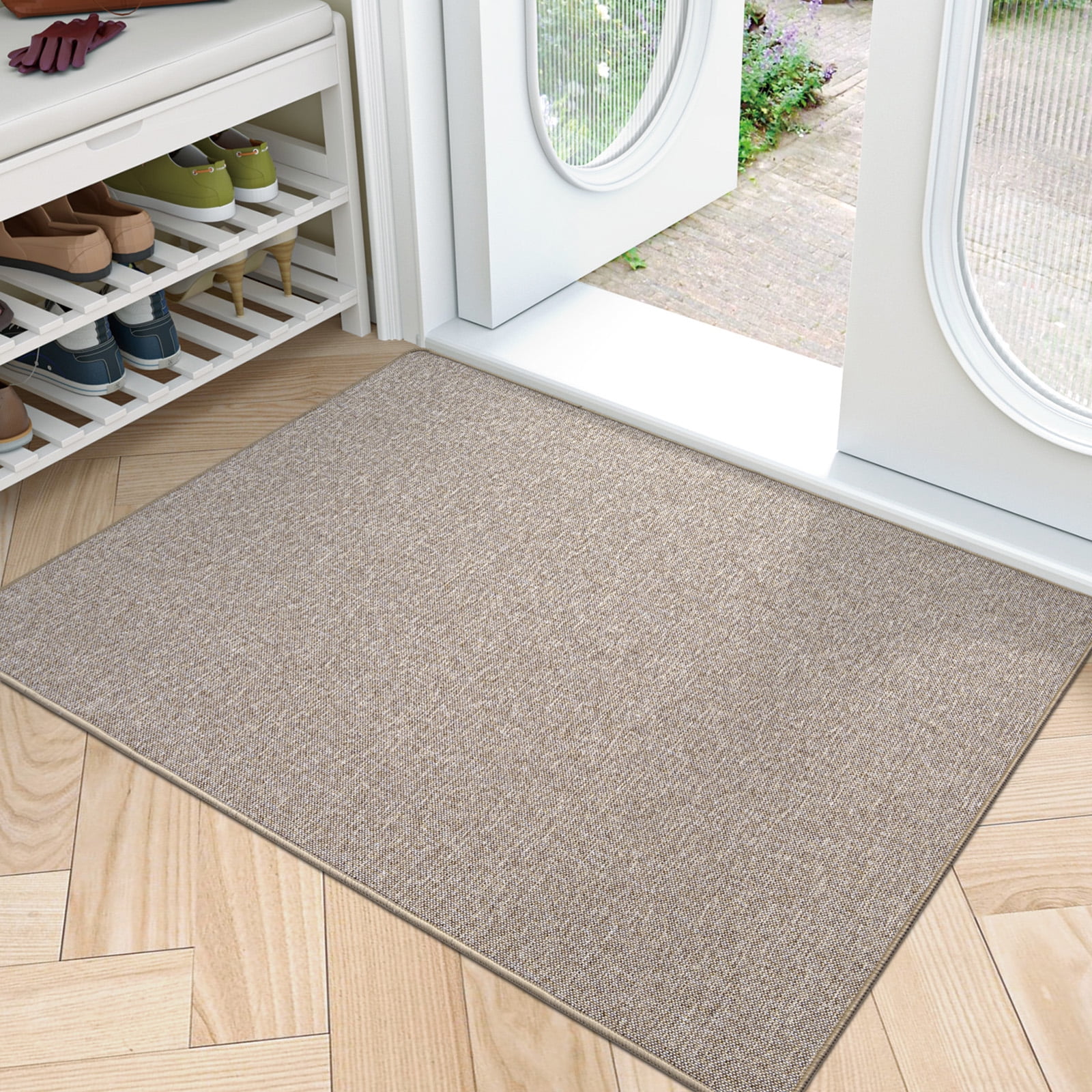 OEAKAY Indoor Doormat,Non-Slip Front Door Mats Rug for Inside Washable, Low Profile Entry Rug for Entryway Indoor, Dirt Trapper Absorbent Indoor Welcome Floor Mats for Home