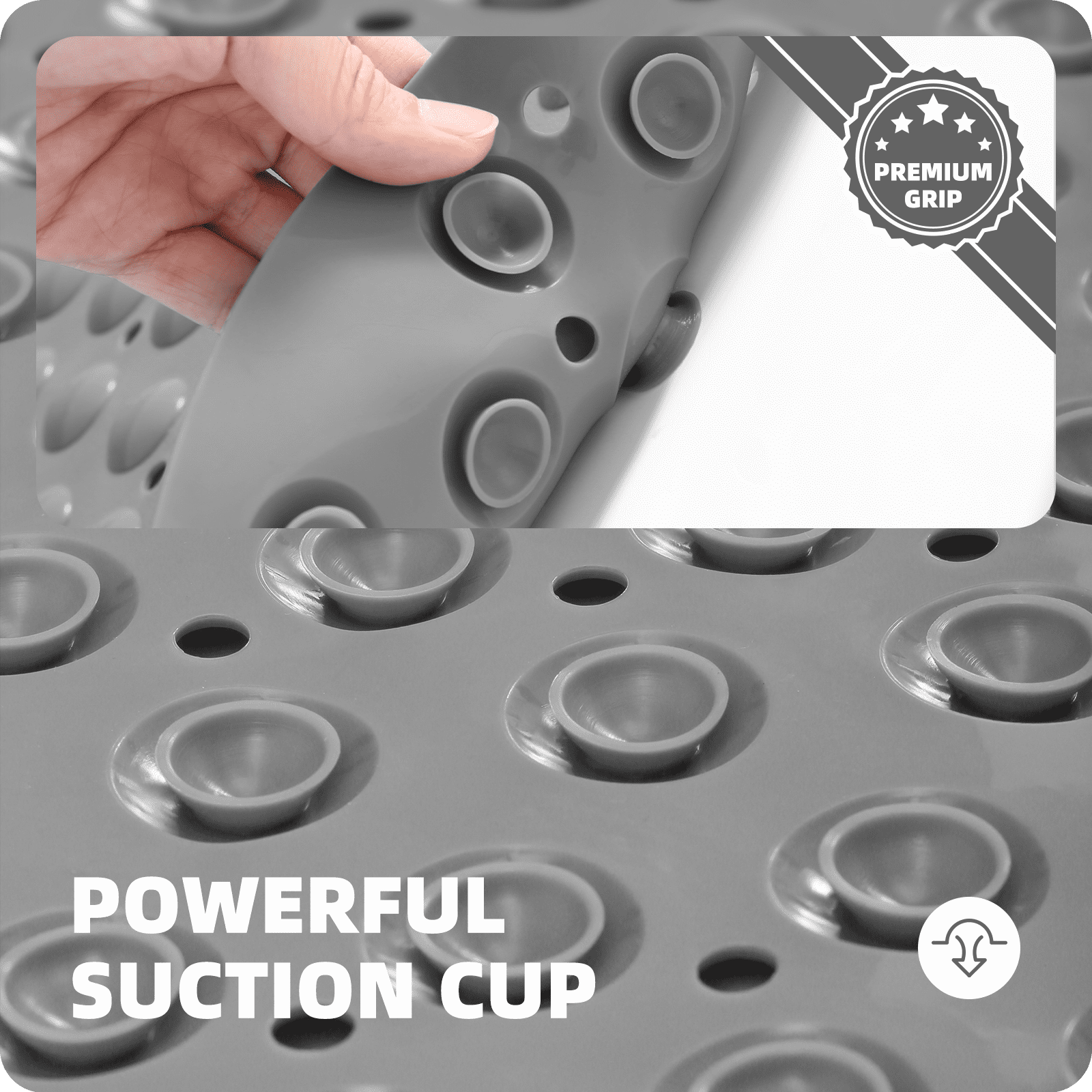 PABUBE Shower Mat for Bathtub Bath Mat for Tub, Non-Slip Bathtub Mat Machine Washable Tub Mat