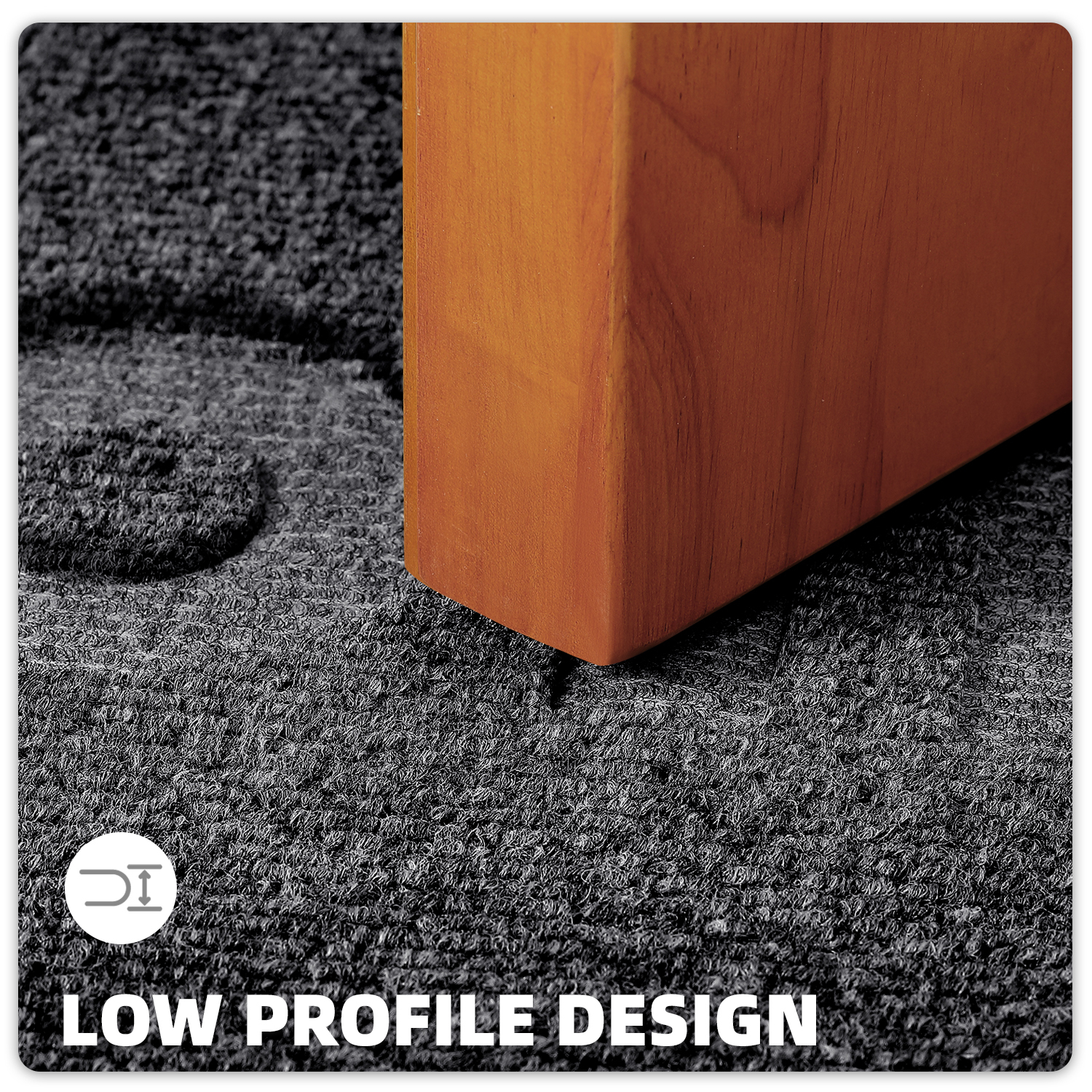 PABUBE Outdoor Mat Non Slip Heavy Duty Doormat Welcome Mats for Outside Low Profile Front Dirt Trapper Door Mat for Outdoor Decor with Rubber Backing