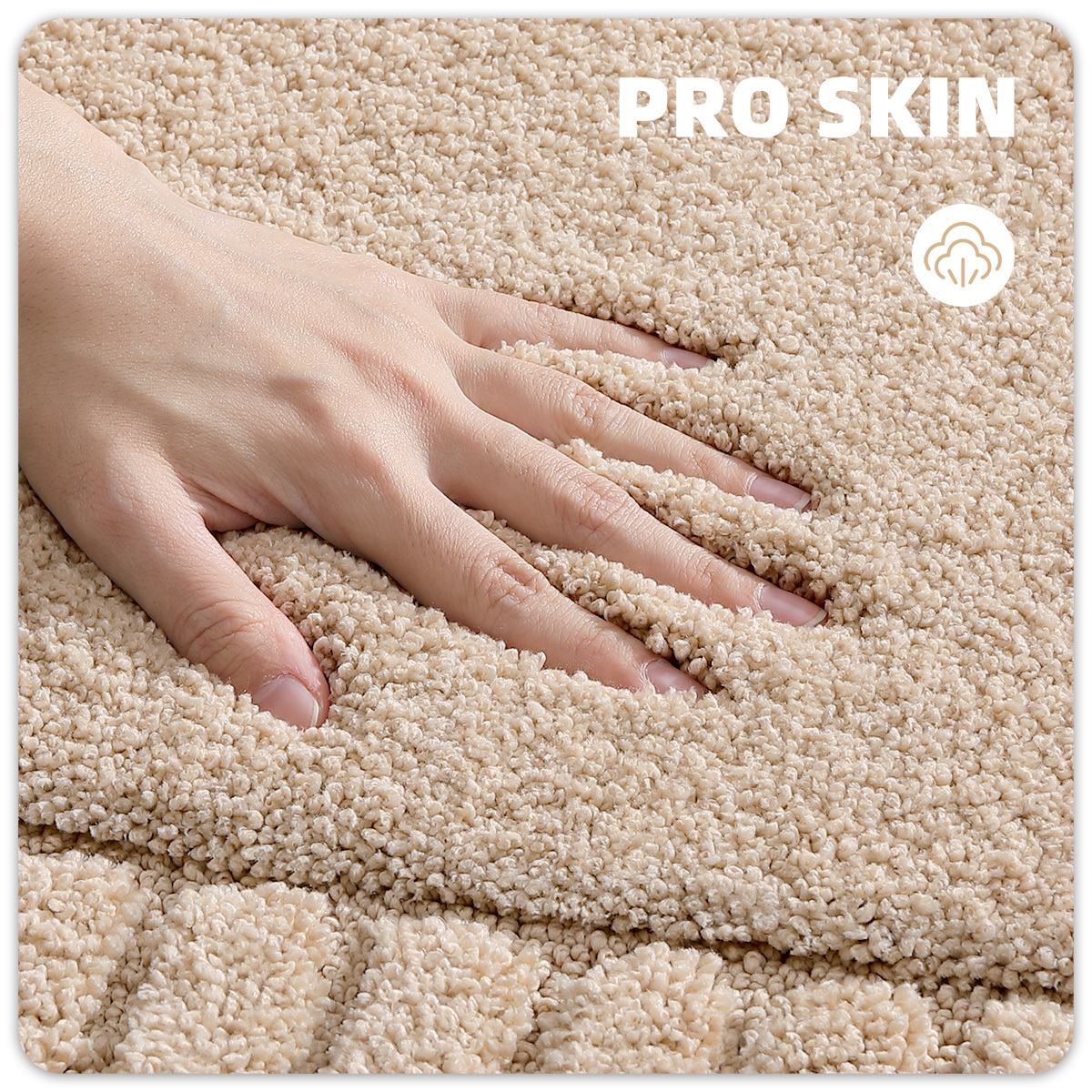 PABUBE Bathroom Rugs, Absorbent Bath Mats Rugs for Bathroom Floor Non Slip Non Skid, Soft Shag Microfiber Machine Washable Shower Bath Mat for Bathroom Decor