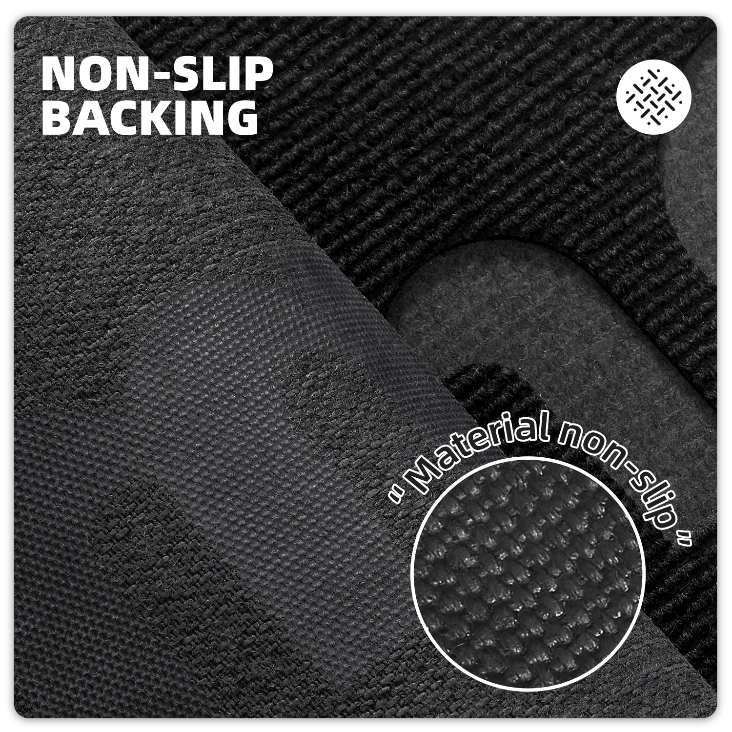 PABUBE Outdoor Mat Non Slip Heavy Duty Doormat Welcome Mats for Outside Low Profile Front Dirt Trapper Door Mat for Outdoor Decor with Rubber Backing