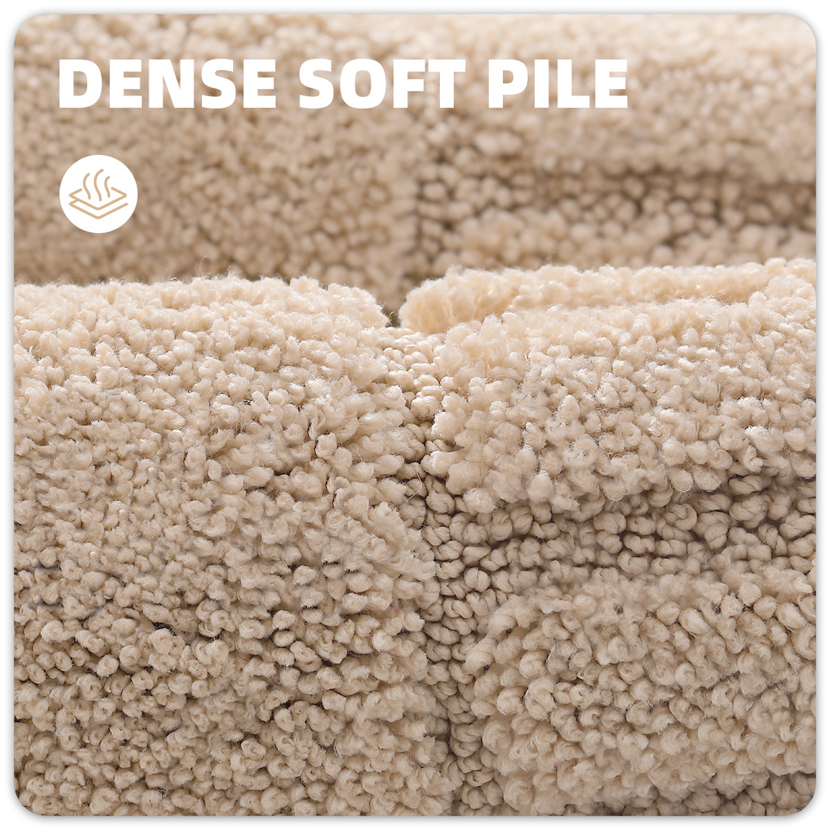 PABUBE Bathroom Rugs, Absorbent Bath Mats Rugs for Bathroom Floor Non Slip Non Skid, Soft Shag Microfiber Machine Washable Shower Bath Mat for Bathroom Decor