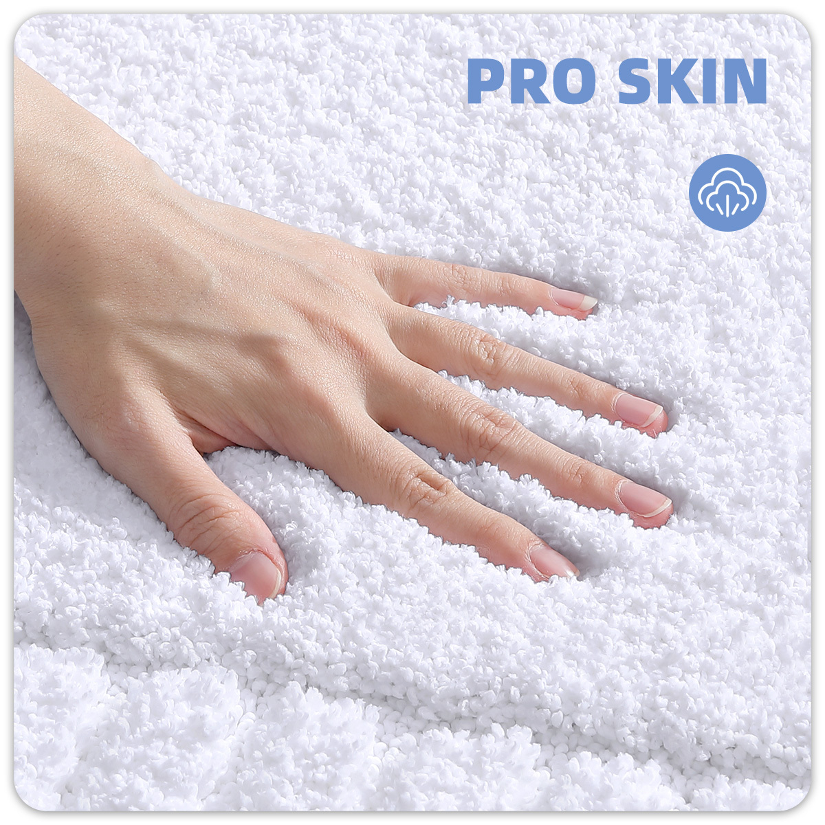 PABUBE Bathroom Rugs, Absorbent Bath Mats Rugs for Bathroom Floor Non Slip Non Skid, Soft Shag Microfiber Machine Washable Shower Bath Mat for Bathroom Decor