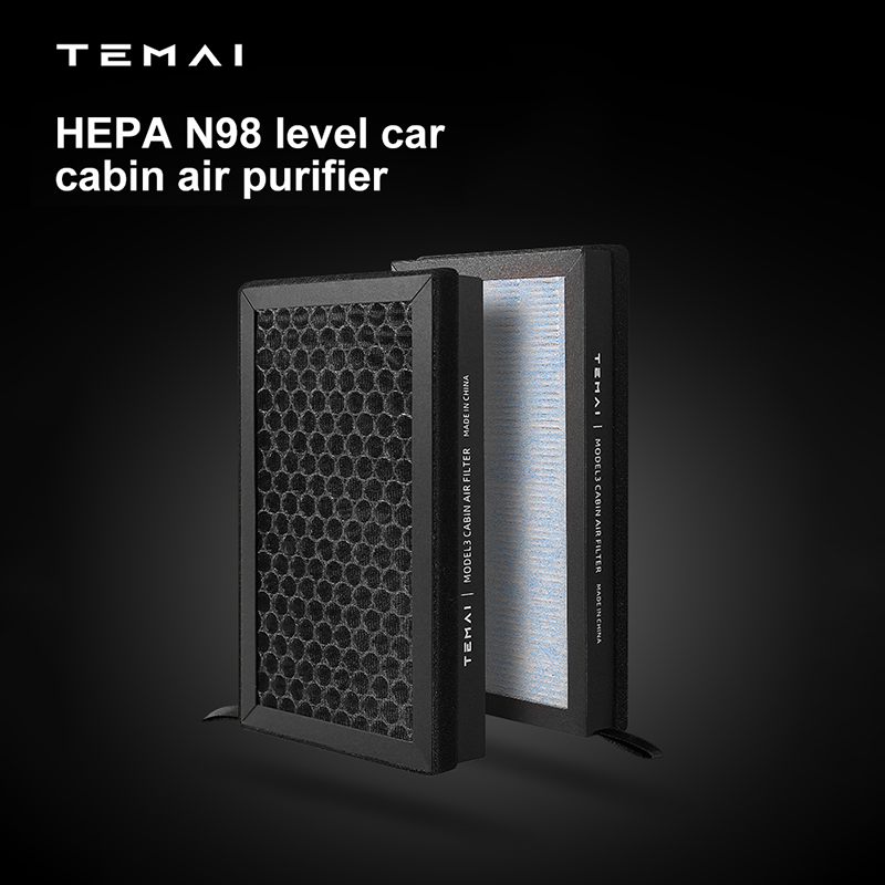 TaddonHEPA Carbon Air Filter for Tesla Model 3/Y (2 Pack)