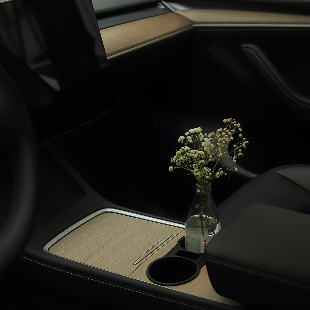 TaddonWood Console Cover for Tesla Model Y(2021-2024) & Model 3(2021-2023)