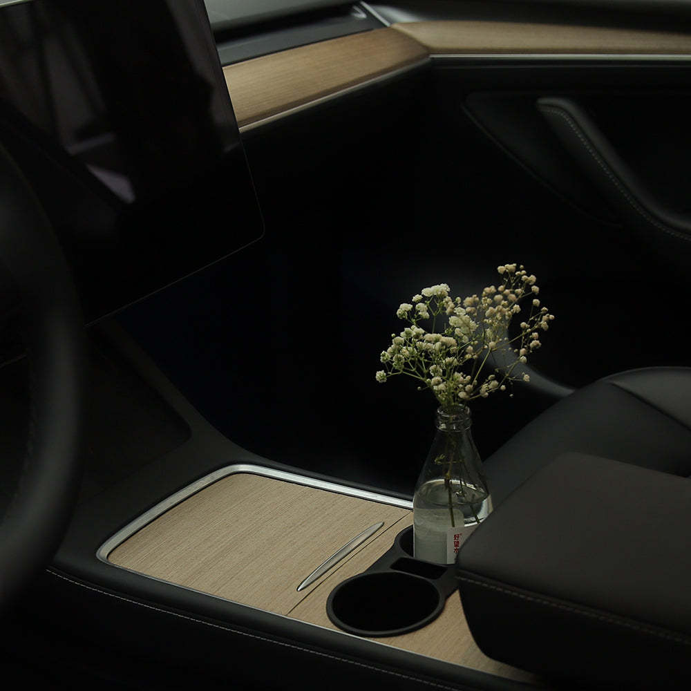 TaddonWood Console Cover for Tesla Model Y(2021-2024) & Model 3(2021-2023)