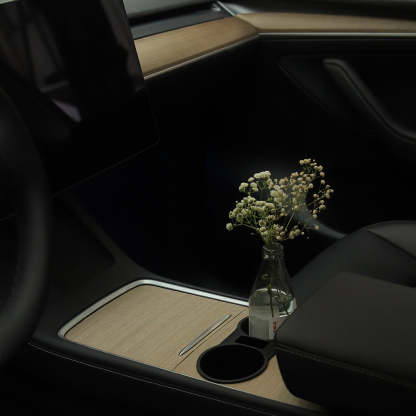 TaddonWood Console Cover for Tesla Model Y(2021-2024) & Model 3(2021-2023)