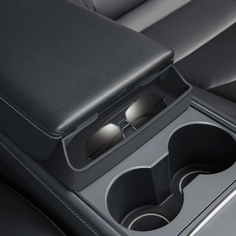 TaddonCenter Armrest Hidden Storage Box for Tesla Model Y/3/Highland