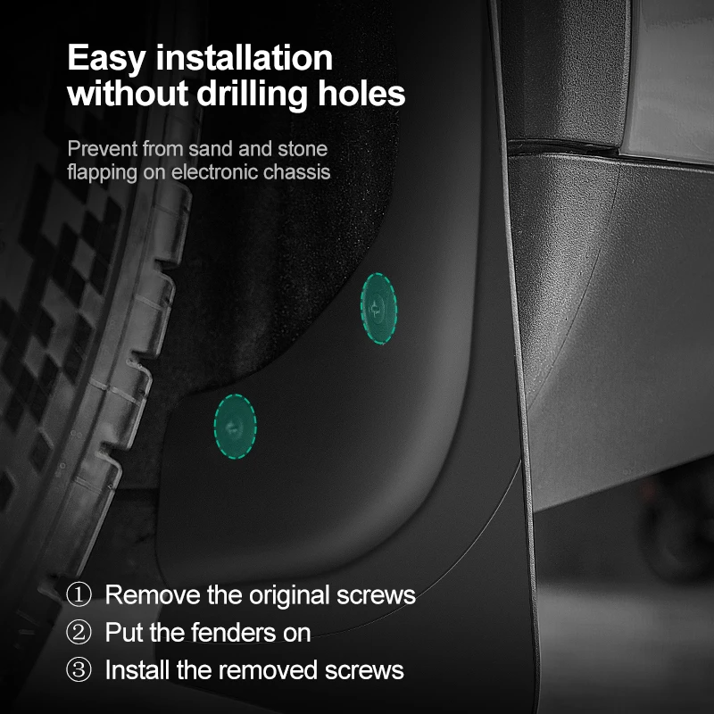 TaddonMud Flaps for Tesla Model Y (4-Piece Set)