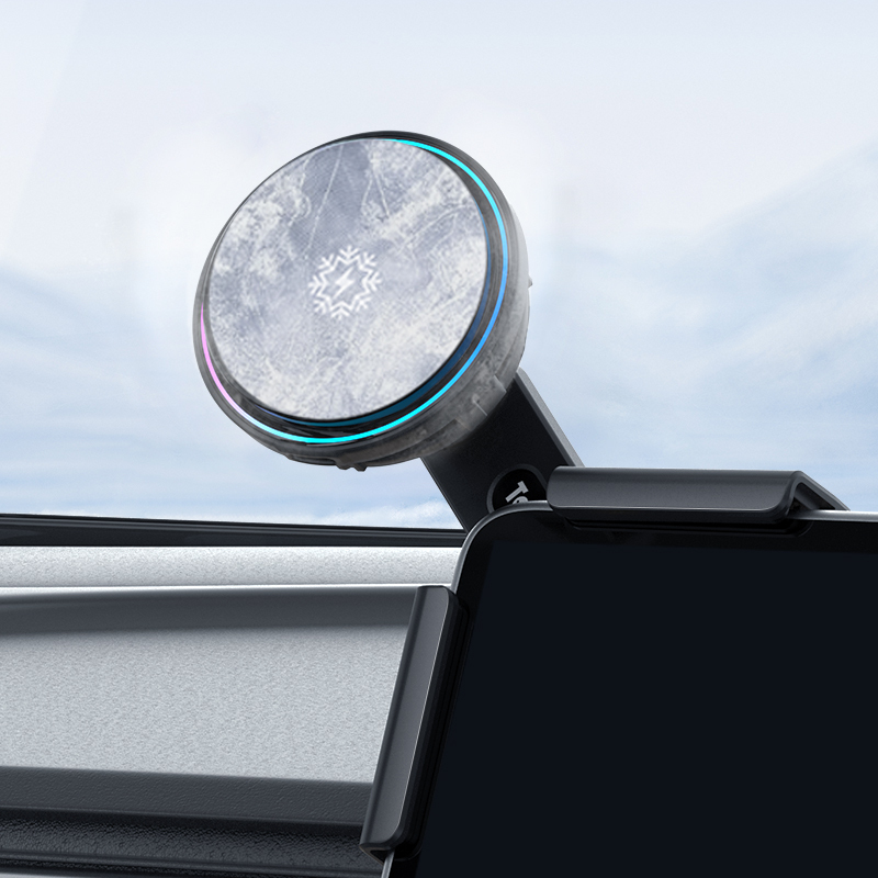 TaddonMagnetic Cooling Wireless Charging Car Phone Holder for Tesla
