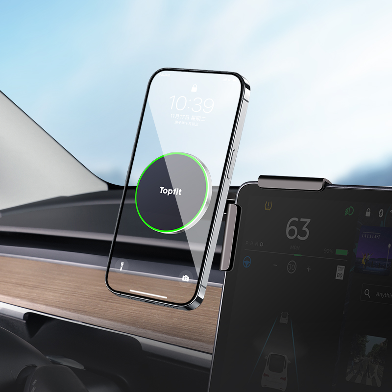 TaddonMagnetic Phone Holder with Wireless Charging for Tesla Model 3/Y (2019-2024)