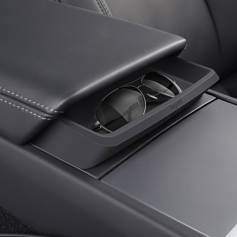 TaddonCenter Armrest Hidden Storage Box for Tesla Model Y/3/Highland