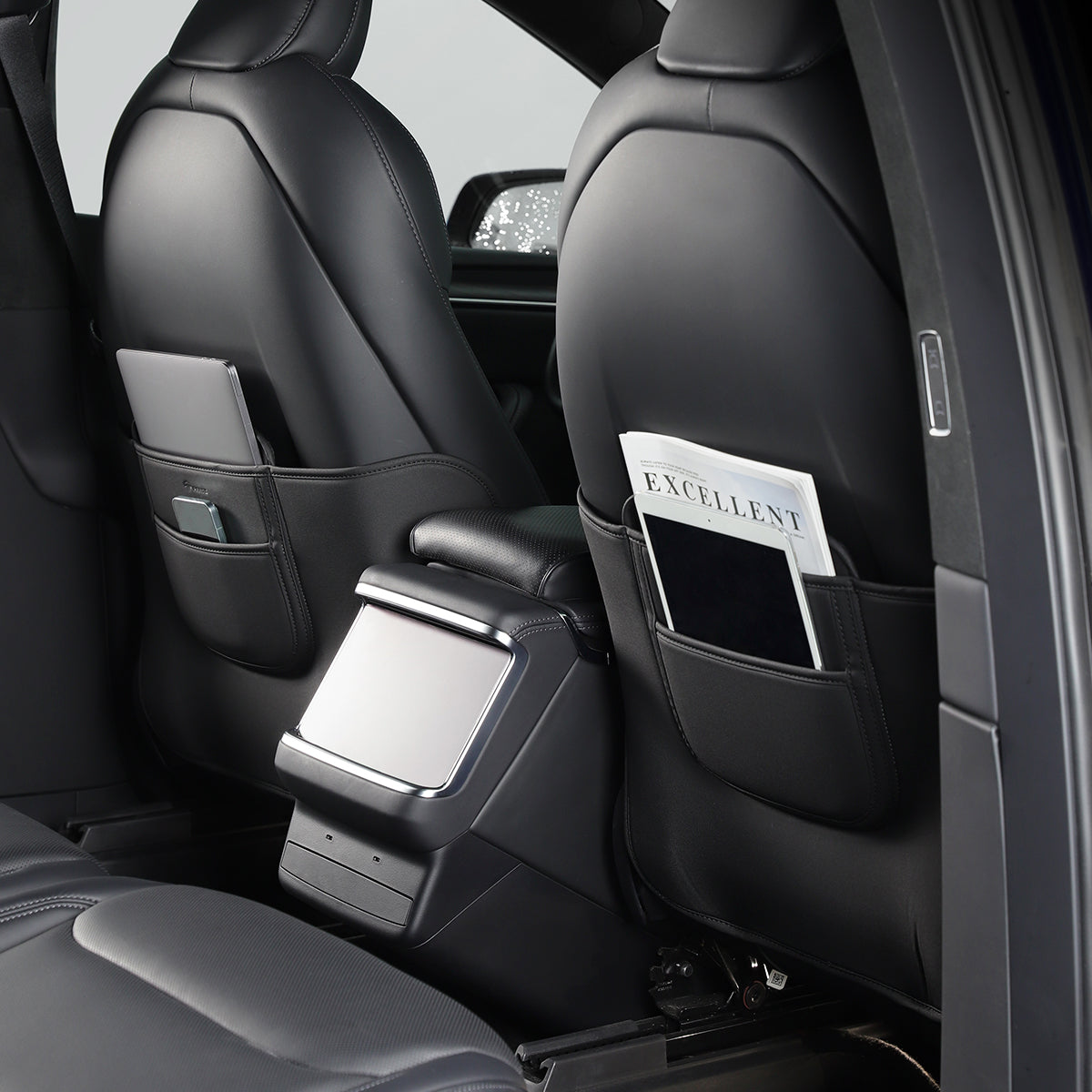 TaddonLeather Anti Kick Seat Back Protector for Tesla Model S/X