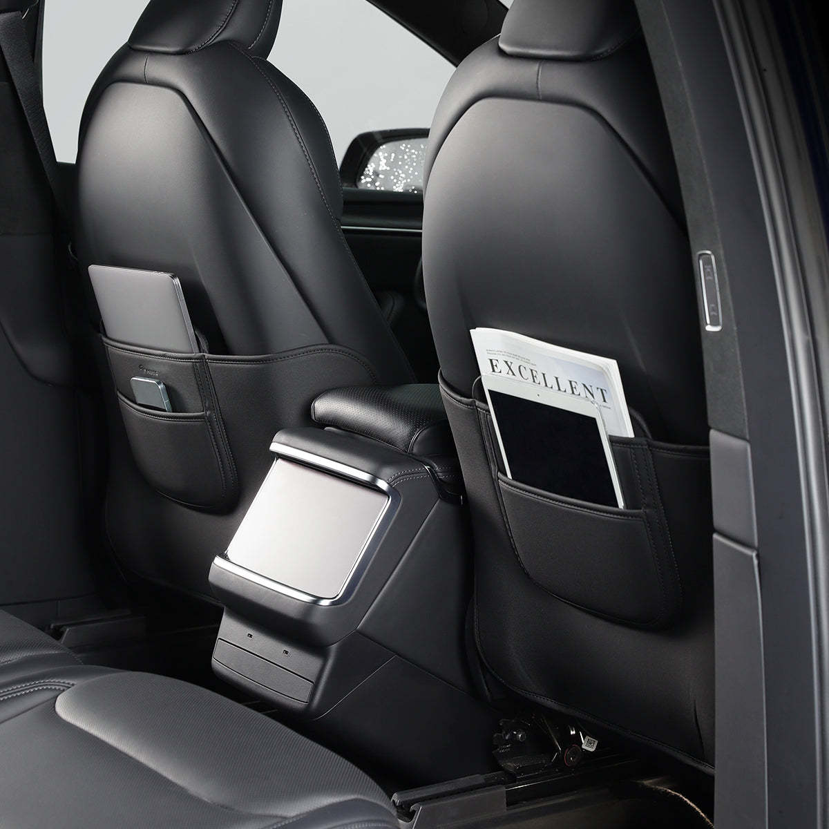 TaddonLeather Anti Kick Seat Back Protector for Tesla Model S/X