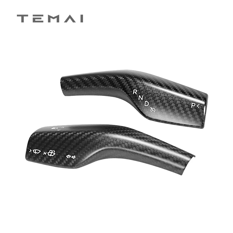 TaddonReal Carbon Fiber Stalk Cover for Tesla Model 3 & Y