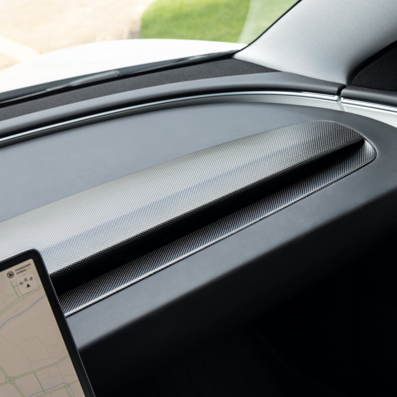 TaddonReal Carbon Fiber Dashboard for Model 3 Highland