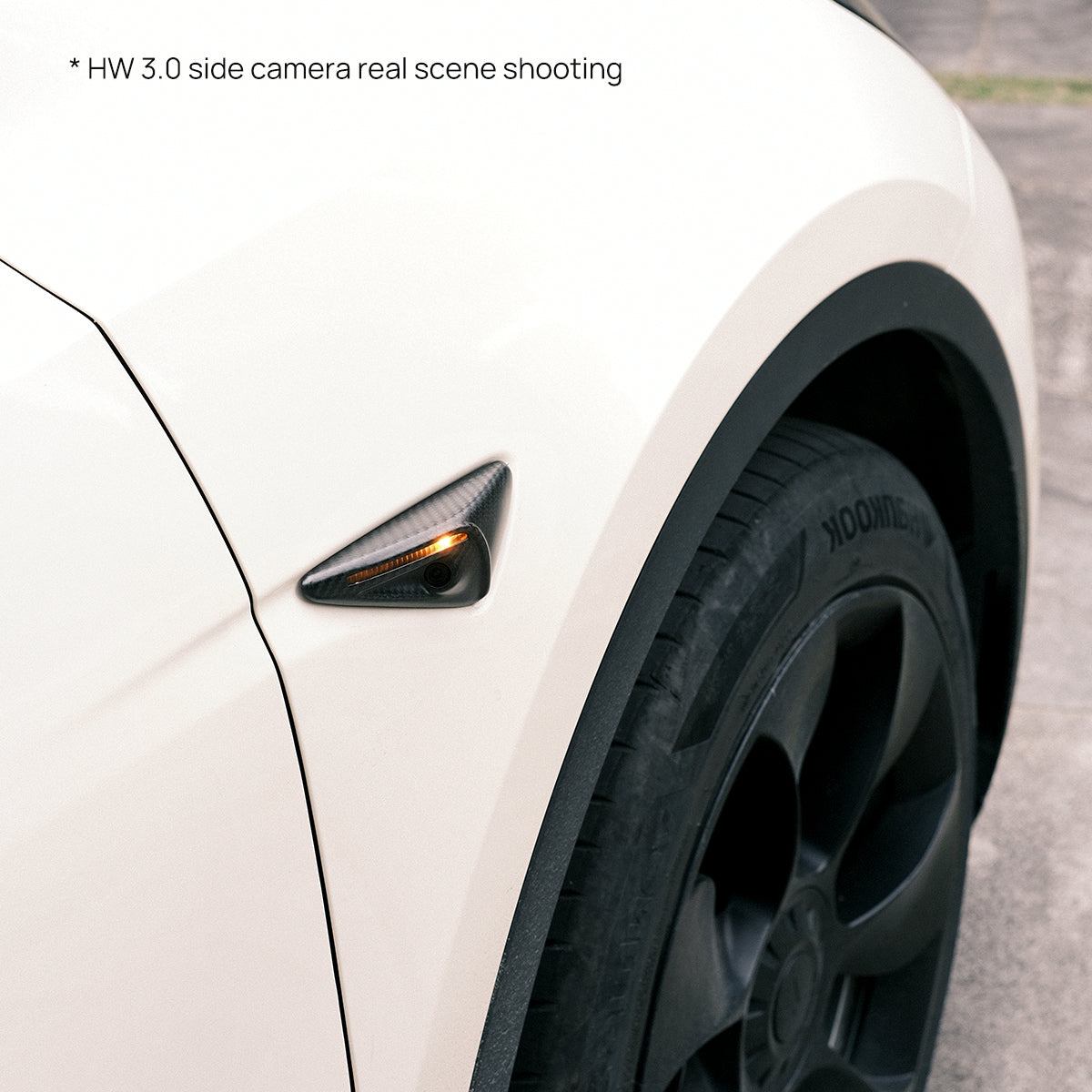 TaddonReal Carbon Fiber Side Camera Cover for Tesla