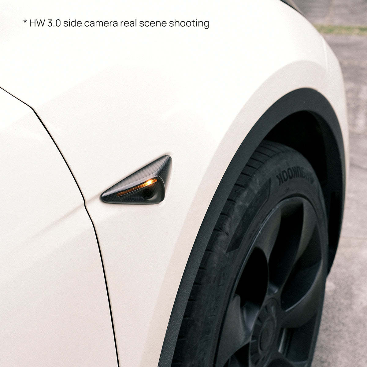TaddonReal Carbon Fiber Side Camera Cover for Tesla