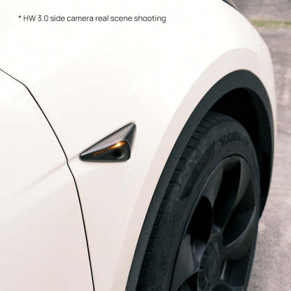 TaddonReal Carbon Fiber Side Camera Cover for Tesla