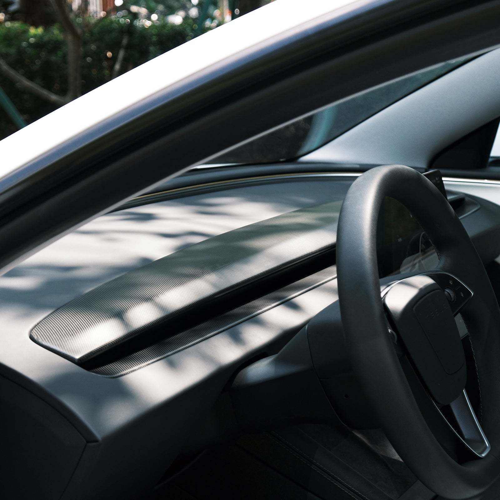 TaddonReal Carbon Fiber Dashboard for Model 3 Highland