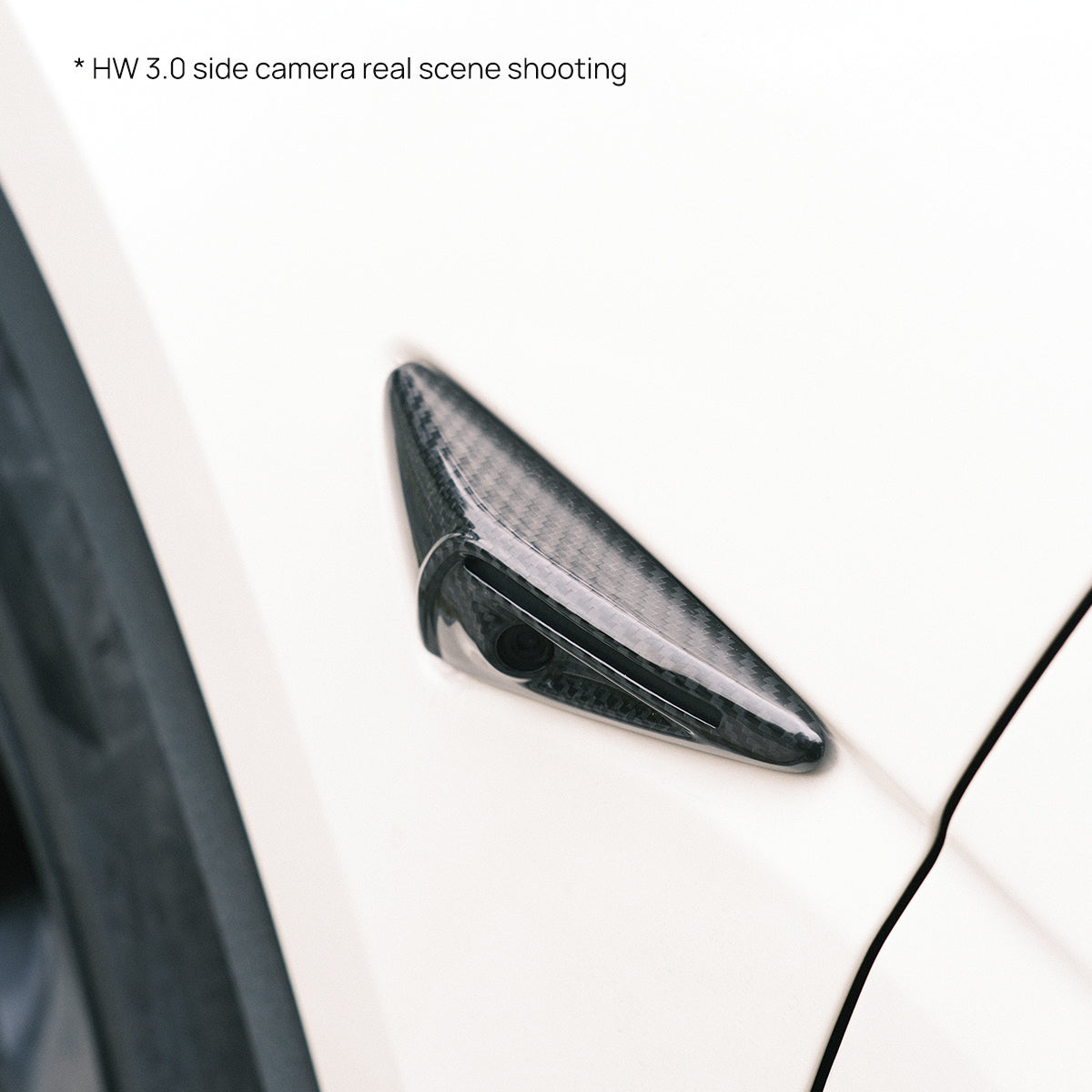 TaddonReal Carbon Fiber Side Camera Cover for Tesla