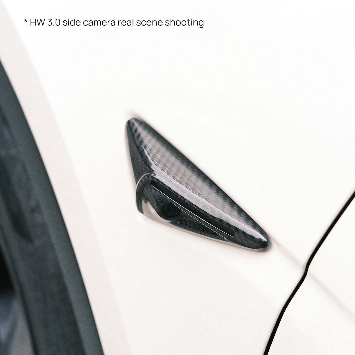 TaddonReal Carbon Fiber Side Camera Cover for Tesla