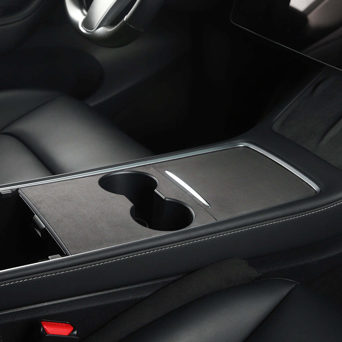 TaddonSuede Console Cover for Tesla Model Y (2021-2024) & Model 3 (2021-2023)